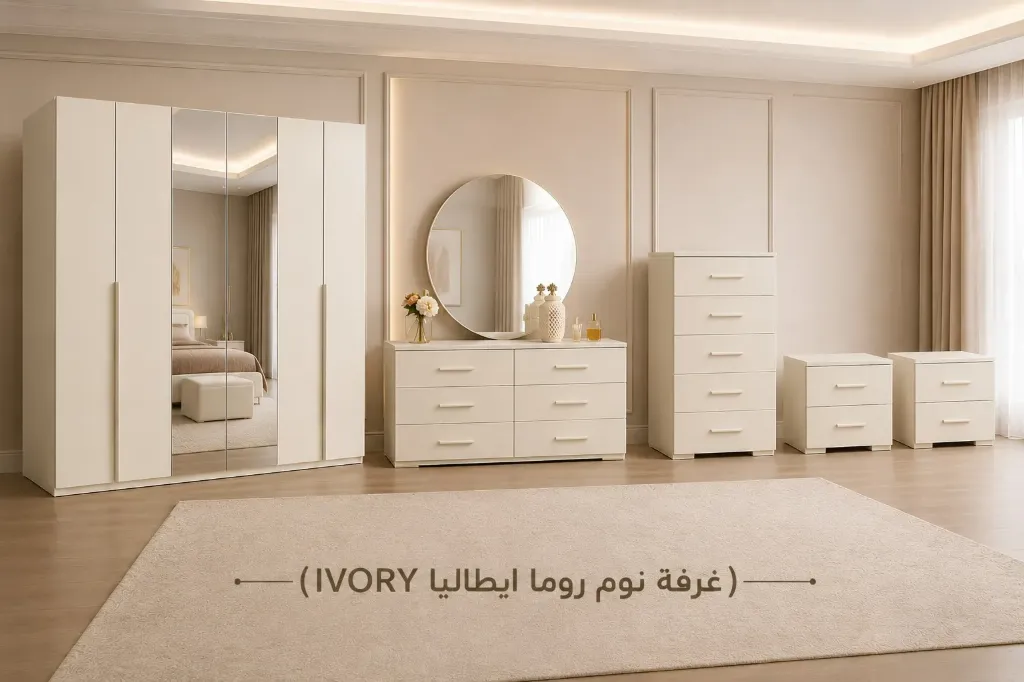 غرفة نوم روما ايطاليا IVORY