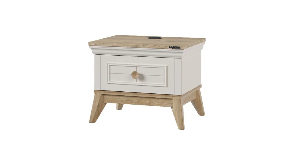 [17210] ALEGRA NIGHTSTAND WITH USB PORT