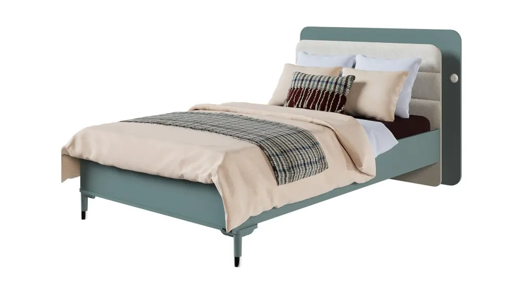 MARIN BLUE LUX BEDSTEAD 120*200